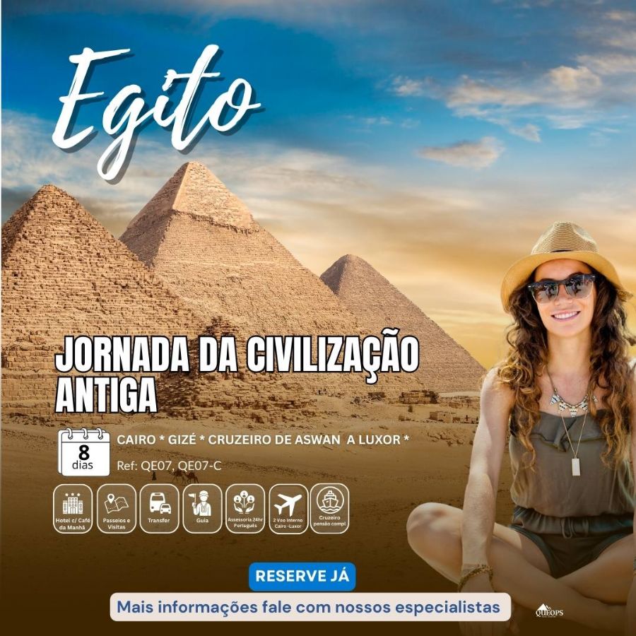 EGITO JORNADA CIVILIZAÇÃO ANTIGA  8D  - (QE07)